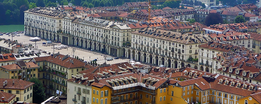 Piazza Vittorio (Torino) seen from the Mole Antonelliana